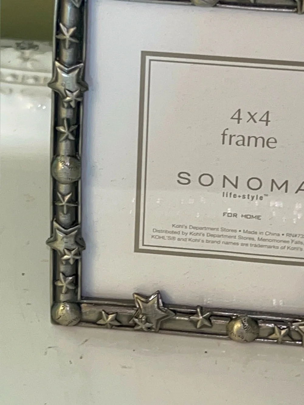 Pewter Baseball Photo Frame NWT
